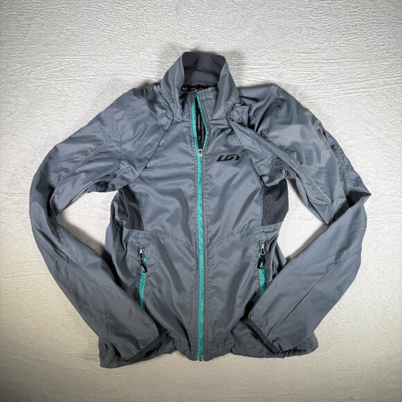 Louise Garneau Women's Gray Sleeveless Zip Up Cabriolet Cycling Jacket Size M - Picture 1 of 9